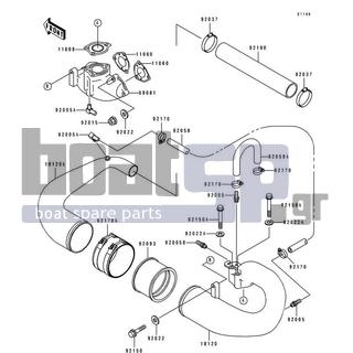 KAWASAKI - XIR 1994 - Exhaust - Muffler(s)