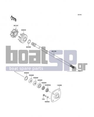 KAWASAKI - ULTRA 300LX 2012 - Engine/Transmission - Drive Shaft - 153R0830 - BOLT-WS-SMALL,8X30