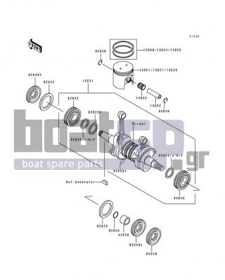 KAWASAKI - 550 SX 1993 - Engine/Transmission - Crankshaft/Piston(s)