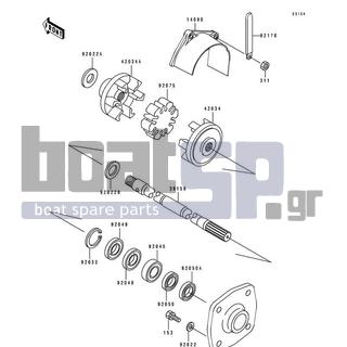 KAWASAKI - 550 SX 1993 - Engine/Transmission - Drive Shaft