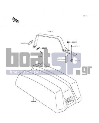 KAWASAKI - 550 SX 1993 - Engine/Transmission - Engine Hood