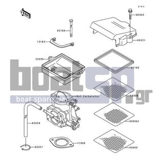 KAWASAKI - 550 SX 1993 - Engine/Transmission - Flame Arrester