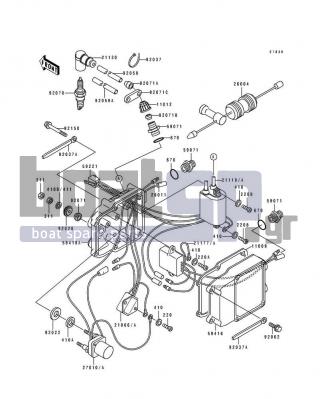 KAWASAKI - 550 SX 1993 - Frame - Ignition System - 92071-527 - GROMMET