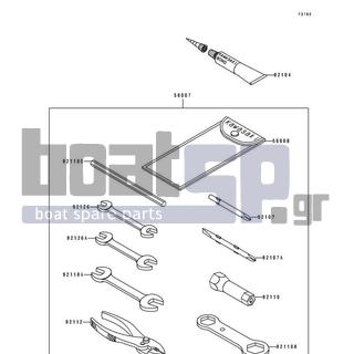 KAWASAKI - 550 SX 1993 -  - Owner's Tools - 92110-3701 - TOOL-WRENCH,BOX END,27X32