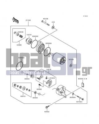 KAWASAKI - 550 SX 1993 - Electrical - Starter Motor