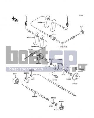 KAWASAKI - 650 SX 1993 - Frame - Cable