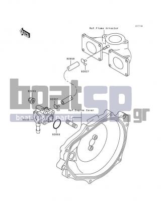 KAWASAKI - 650 SX 1993 - Engine/Transmission - Oil Pump