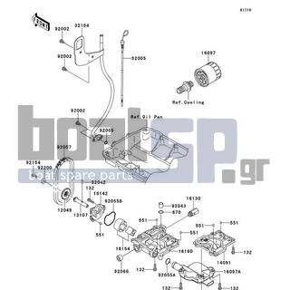 KAWASAKI - ULTRA 300LX 2012 - Engine/Transmission - Oil Pump - 16097-3702 - FILTER-ASSY-OIL