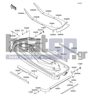 KAWASAKI - ULTRA 300LX 2012 - Body Parts - Pads