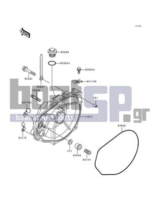 KAWASAKI - 750 SS 1993 - Engine/Transmission - Engine Cover(s) - 92144-3728 - SPRING