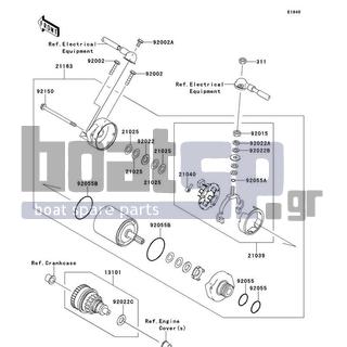 KAWASAKI - ULTRA 300LX 2012 - Electrical - Starter Motor