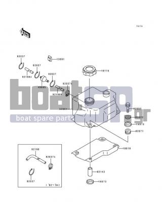 KAWASAKI - 750 SS 1993 - Body Parts - Oil Tank