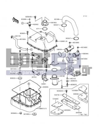 KAWASAKI - 750 SS 1993 - Exhaust - Water Muffler - 92002-3763 - BOLT,6X12