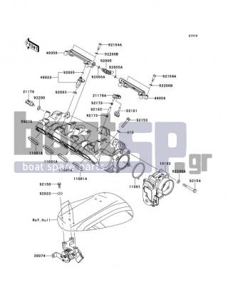 KAWASAKI - ULTRA 300LX 2012 - Engine/Transmission - Throttle - 92200-3806 - WASHER