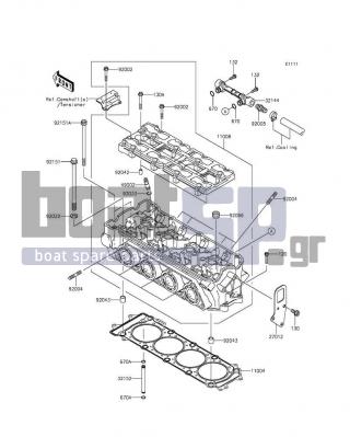 KAWASAKI - ULTRA LX 2012 - Engine/Transmission - Cylinder Head