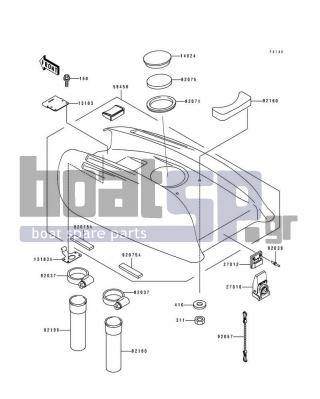 KAWASAKI - 750 SX 1993 - Engine/Transmission - Engine Hood