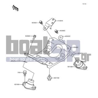 KAWASAKI - 750 SX 1993 - Engine/Transmission - Engine Mount
