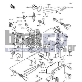 KAWASAKI - 750 SX 1993 - Frame - Ignition System