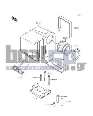 KAWASAKI - 750 SX 1993 - Frame - Intake Silencer