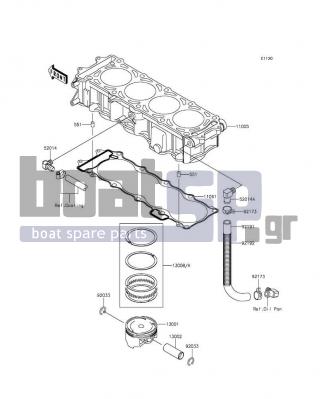 KAWASAKI - ULTRA LX 2012 - Engine/Transmission - Cylinder/Piston(s) - 92033-1188 - RING-SNAP