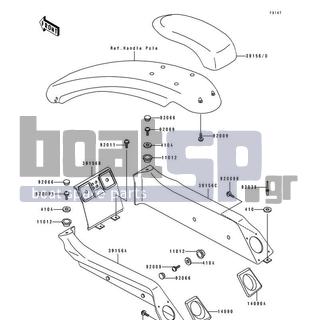 KAWASAKI - 750 SX 1993 - Body Parts - Pads(&NAMI.KAW60985 93)