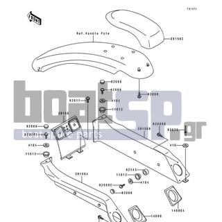 KAWASAKI - 750 SX 1993 - Body Parts - Pads(KAW60986 93&NAMI.)