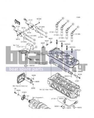 KAWASAKI - ULTRA LX 2012 - Frame - Ignition System(KCF-KFF) - 92070-1264 - PLUG-SPARK,CR9EK(NGK)