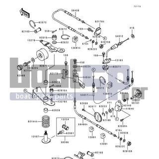 KAWASAKI - SUPER SPORT XI 1993 - Frame - Cables(JH750-B1) - 92028-1532 - BUSHING,BRAKE PEDAL