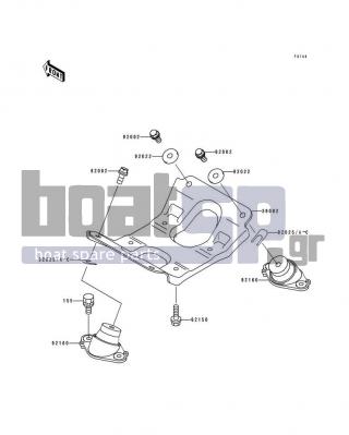 KAWASAKI - SUPER SPORT XI 1993 - Engine/Transmission - Engine Mount - 92022-3023 - WASHER,32X10.5X4