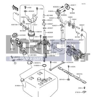 KAWASAKI - SUPER SPORT XI 1993 - Body Parts - Fuel Tank