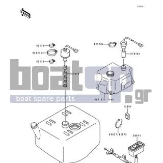 KAWASAKI - SUPER SPORT XI 1993 - Electrical - Meters(JH750-B1) - 92170-3718 - CLAMP