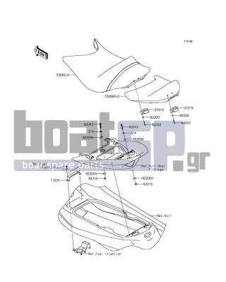 KAWASAKI - ULTRA LX 2012 - Body Parts - Seat - 92043-3763 - PIN