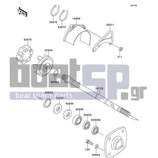 KAWASAKI - 800 SX-R 2011 - Engine/Transmission - Drive Shaft