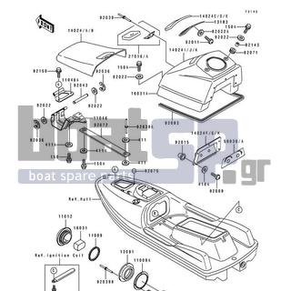 KAWASAKI - TS 1993 - Frame - Hull Fittings