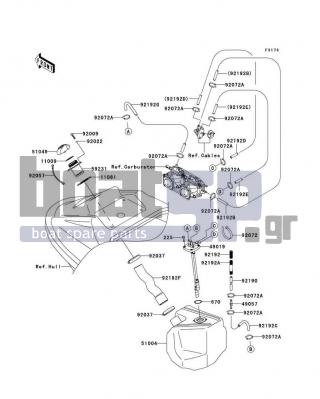 KAWASAKI - 800 SX-R 2011 - Body Parts - Fuel Tank - 49019-3718 - FILTER-FUEL