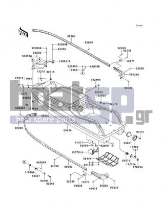 KAWASAKI - 800 SX-R 2011 - Frame - Hull - 92151-3746 - BOLT,SOCKET,M6,SHOULDER