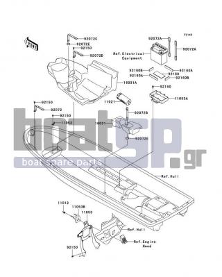 KAWASAKI - 800 SX-R 2011 - Frame - Hull Fittings