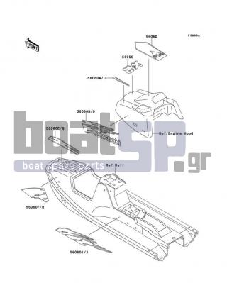 KAWASAKI - X2 1993 - Body Parts - Decals(JF650-A8)