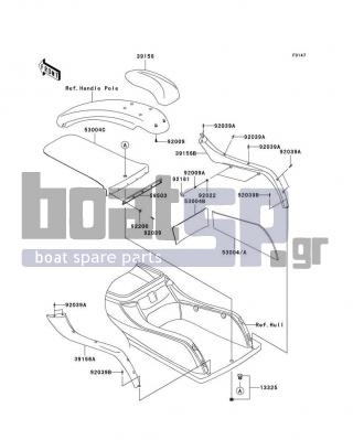 KAWASAKI - 800 SX-R 2011 - Body Parts - Pads