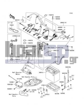 KAWASAKI - STX-15F 2011 - Electrical - Electrical Equipment(ABF-AEF) - 27008-3780 - KEY,MAGNETIC SW,#3011