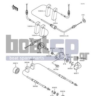 KAWASAKI - 650 SX 1992 - Πλαίσιο - Cable - 92140-3702 - BALL,3MM