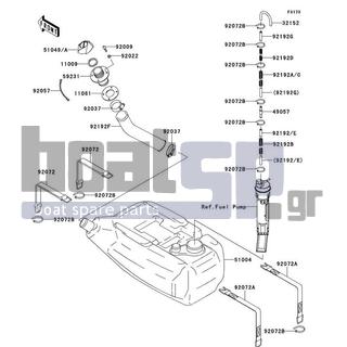 KAWASAKI - STX-15F 2011 - Body Parts - Fuel Tank(ABF-AEF)