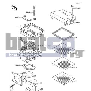 KAWASAKI - 650 SX 1992 - Κινητήρας/Κιβώτιο Ταχυτήτων - Flame Arrester - 11060-3716 - GASKET,CARBURETOR