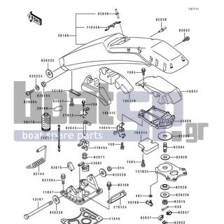 KAWASAKI - 650 SX 1992 - Body Parts - Handle Pole(KAW64651 91&NAMI.)