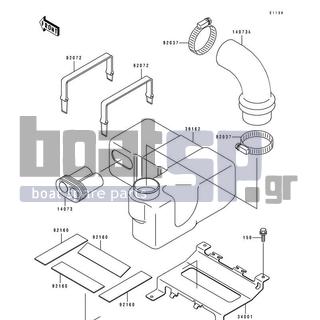 KAWASAKI - 750 SS 1992 - Frame - Intake Silencer - 14073-3738 - DUCT,SILENCER-INTAKE COVER