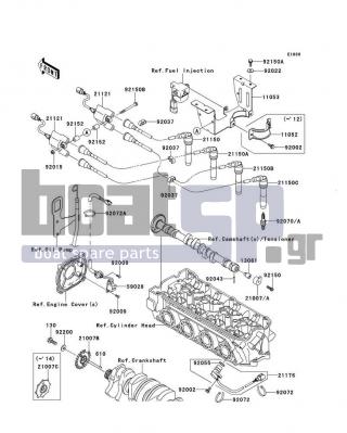 KAWASAKI - STX-15F 2011 - Frame - Ignition System - 92070-1265 - PLUG-SPARK,CR8EK(NGK)