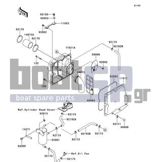 KAWASAKI - STX-15F 2011 - Frame - Intake Silencer