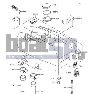 KAWASAKI - 750 SX 1992 - Engine/Transmission - Engine Hood