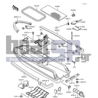 KAWASAKI - 750 SX 1992 - Frame - Hull - 411S0500 - WASHER-PLAIN,5MM