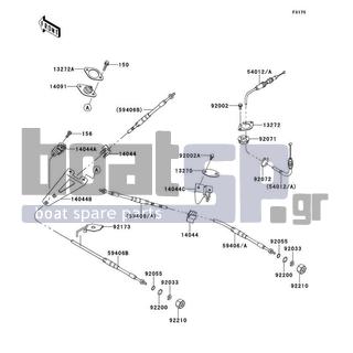 KAWASAKI - ULTRA 300LX 2011 - Frame - Cables - 92055-3778 - RING-O